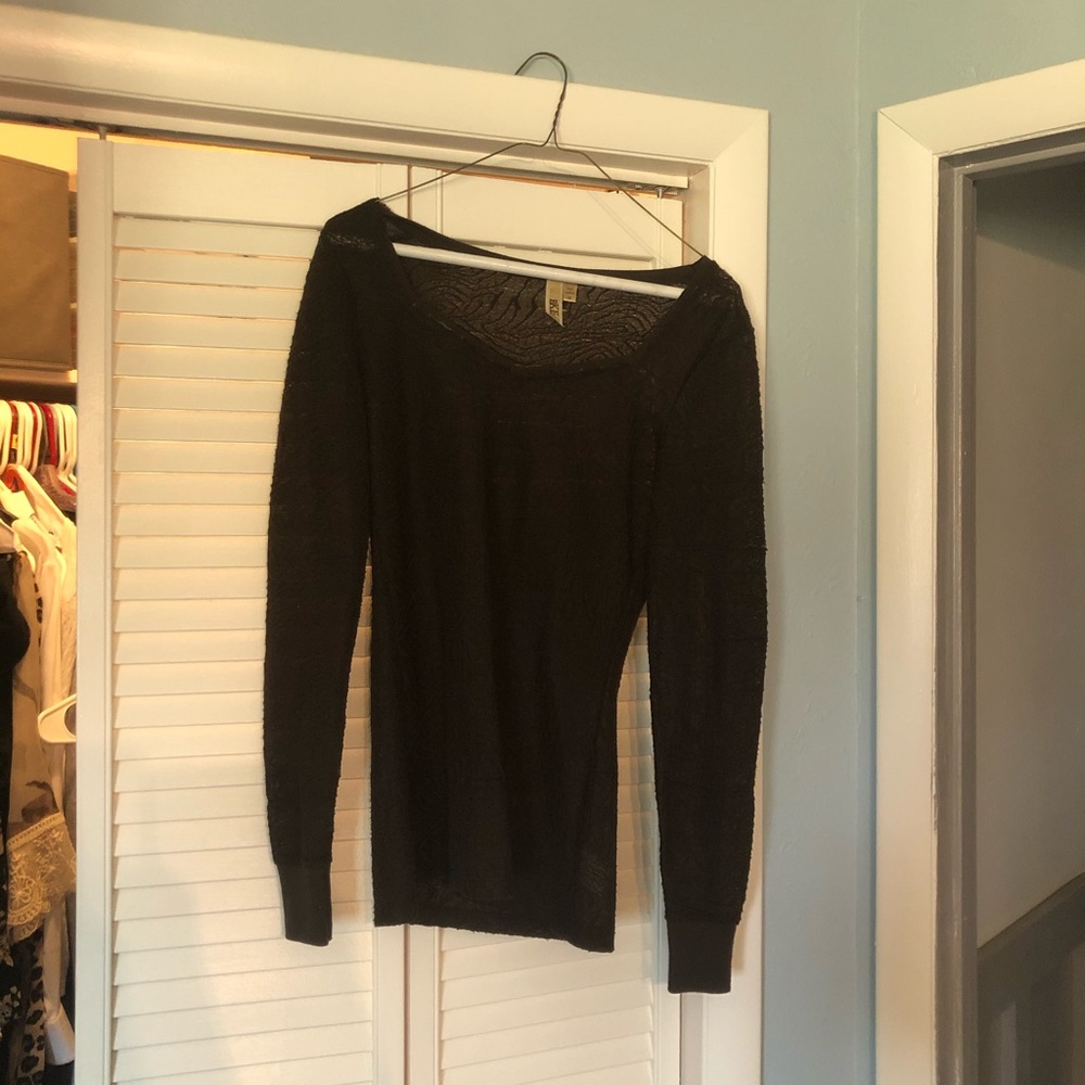 Long sleeve burnout shirt